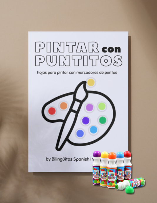 Pintar con Puntitos | Dot marker coloring pages (Free!)