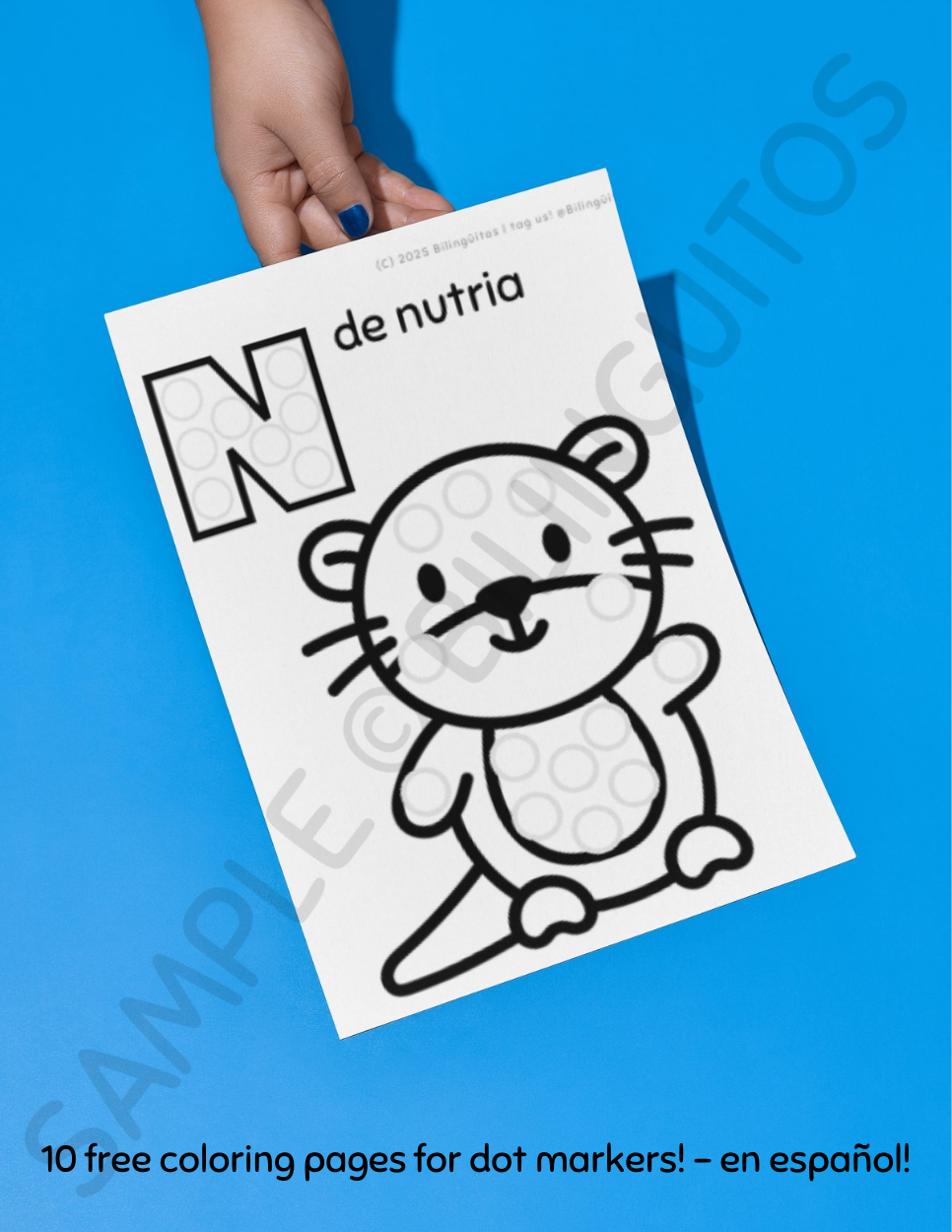 Pintar con Puntitos | Dot marker coloring pages (Free!)