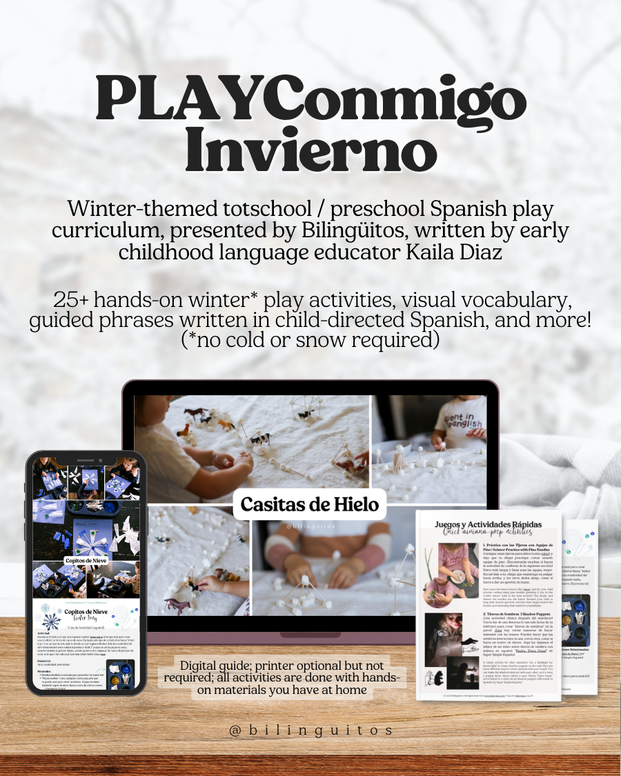 PLAYConmigo Invierno - Spanish Play Curriculum + Winter Rhythms