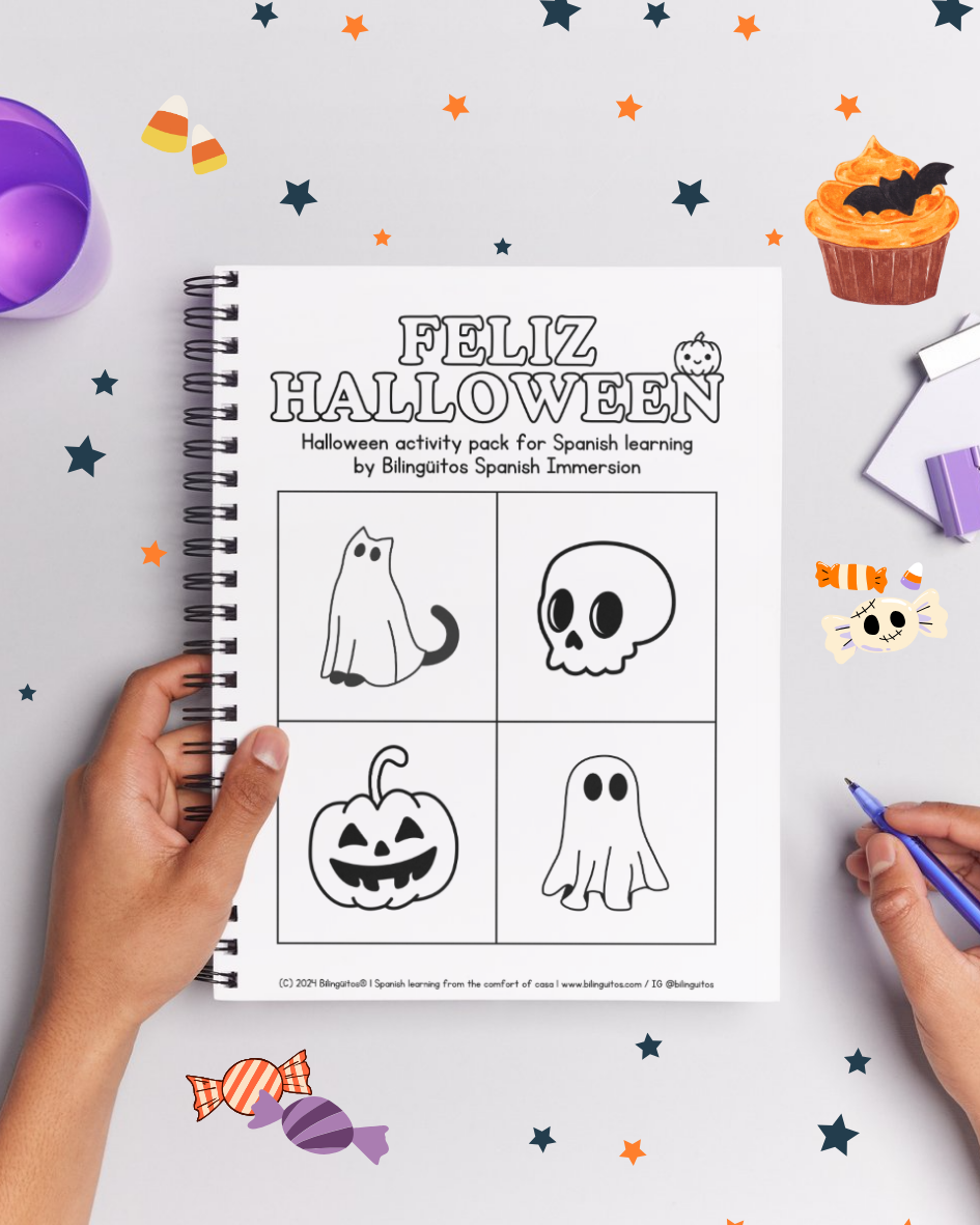 Bilingual Halloween-themed Activity Book (Free!)