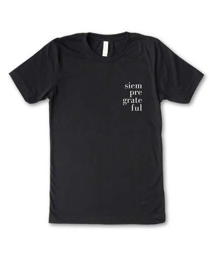 Siempre Grateful Adult tee